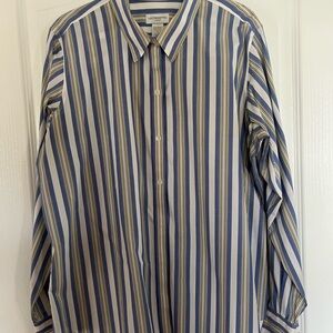 Blue Striped Women’s Shirt sz 16